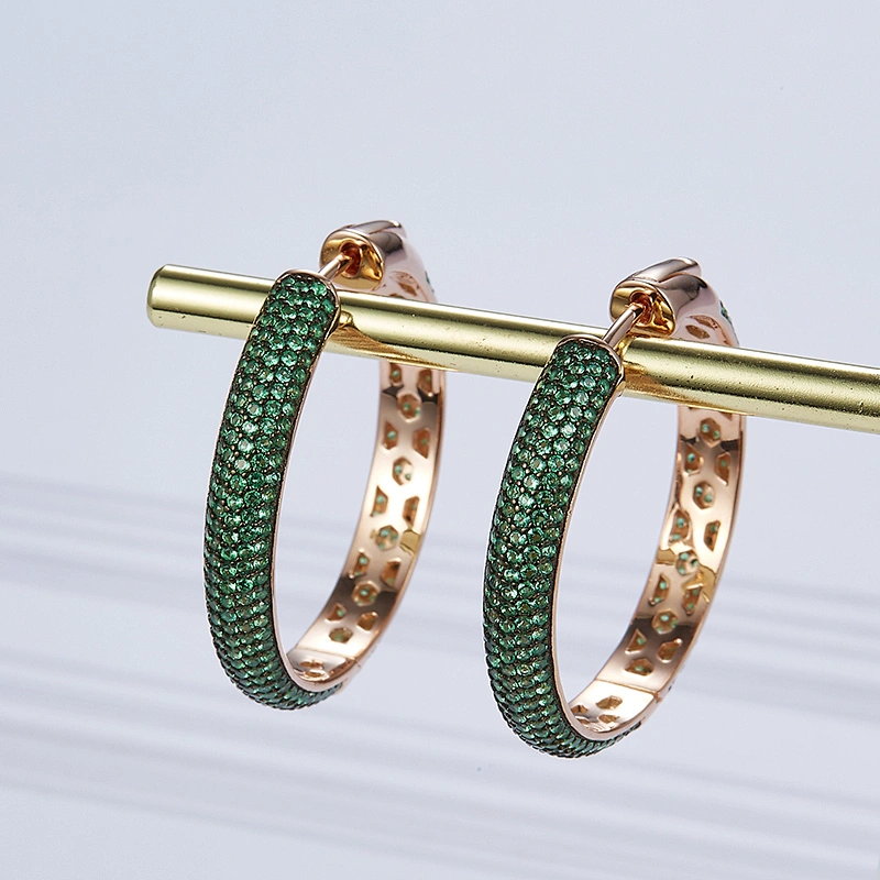 Big circle zircon 925 silver earrings,Bar party dangle earrings,www.missgjewelry.com earrings online