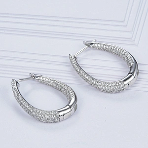 U 925 silver earrings,Wholesale fashion jewelry factory,OEM/ODM Jewelry processing customized