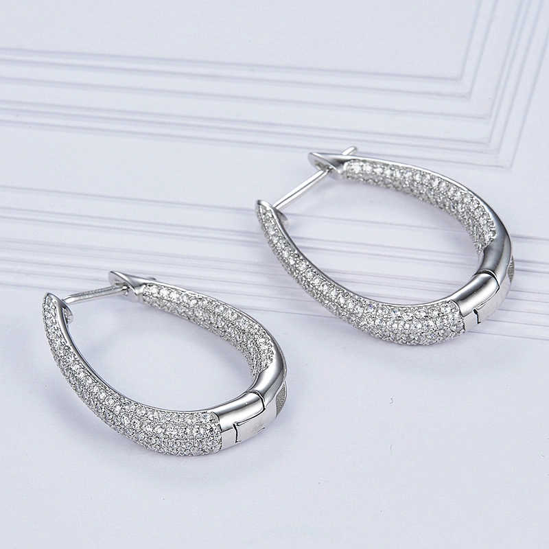 U 925 silver earrings,Wholesale fashion jewelry factory,OEM/ODM Jewelry processing customized