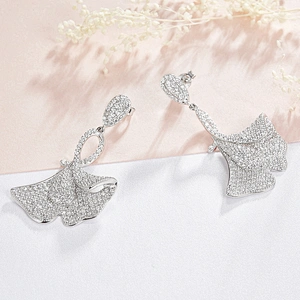 designer earrings Bling Bling,dangle earrings,diamond earrings,925 silver zircon earrings,CZ jewelry