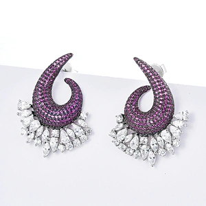 silver earrings,925 sterling silver inlay zircon,diamond earrings,bling bling earrings jewelry
