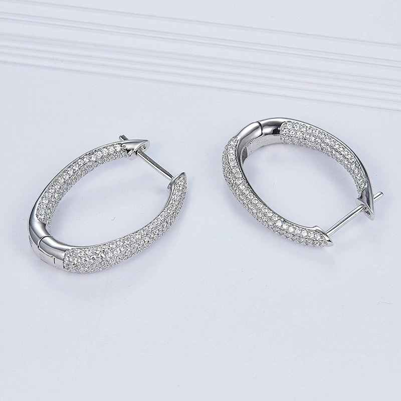 U 925 silver earrings,Wholesale fashion jewelry factory,OEM/ODM Jewelry processing customized