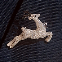 Bright fawn brooch,925 sterling silver inlay zircon animals jewelry factory,missgjewelry.com
