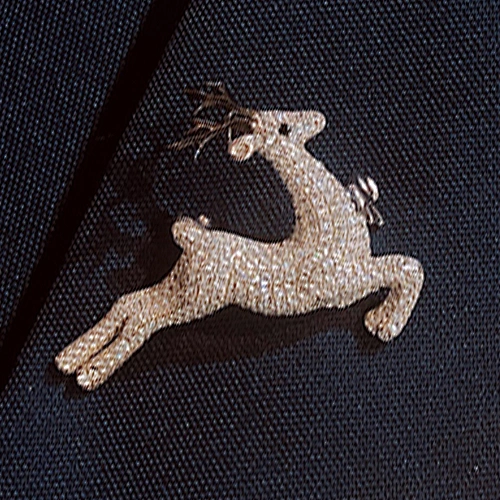 Bright fawn brooch,925 sterling silver inlay zircon animals jewelry factory,missgjewelry.com