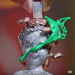 Portrait head cartoon 3D Pendant Necklace jewelry,Pendants silver jewelry making supplies,wholesale jewelry,