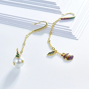 Christmas earrings accessories,925 silver earrings,earrings for girls,Jewelry manufacturer