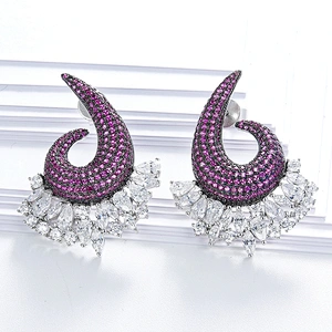 silver earrings,925 sterling silver inlay zircon,diamond earrings,bling bling earrings jewelry