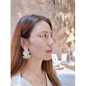 blingbling Fashion earrings,925 silver zircon earrings,Professional high-end earrings factory,china