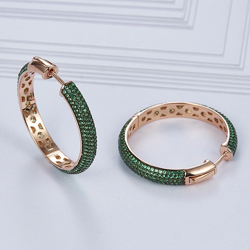 Big circle zircon 925 silver earrings,Bar party dangle earrings,www.missgjewelry.com earrings online