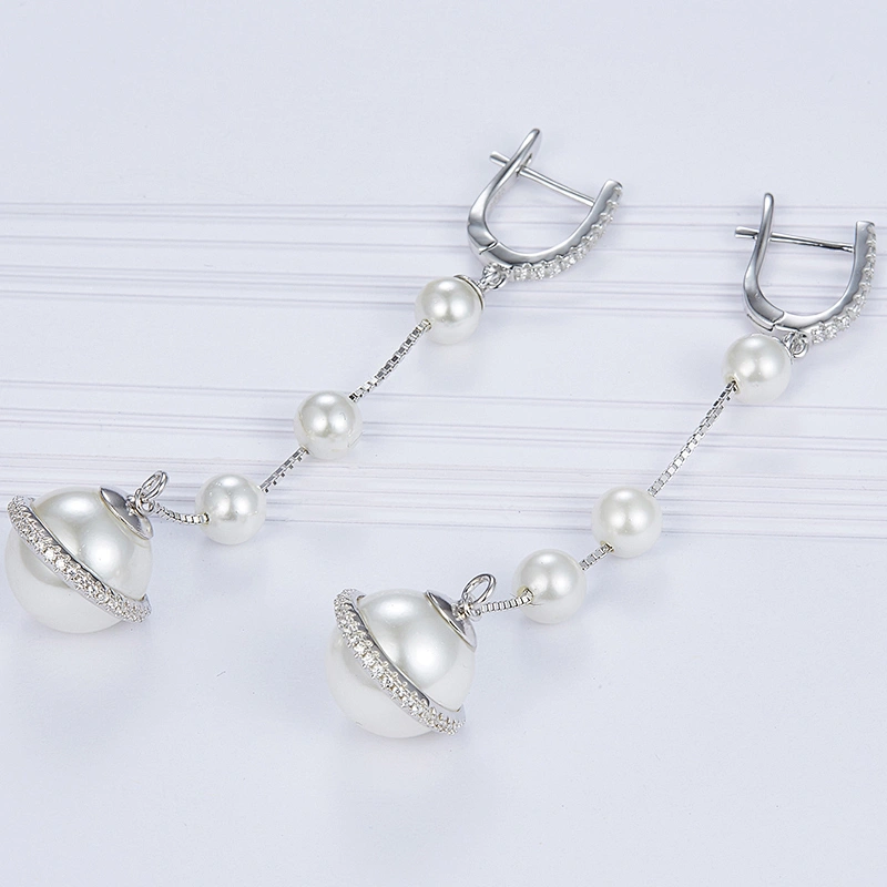 APM jewelry factory,APM earrings,Pearl spherical earth earrings,designer earrings,APM