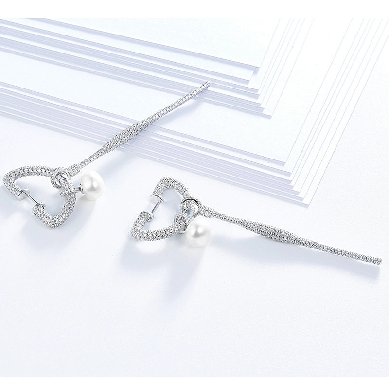 designer earrings,designer jewelry,pearl earrings jewelry,925 sterling silver jewelry,Inlay zircon bling