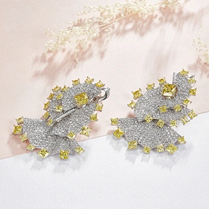 blingbling Fashion earrings,925 silver zircon earrings,Professional high-end earrings factory,china