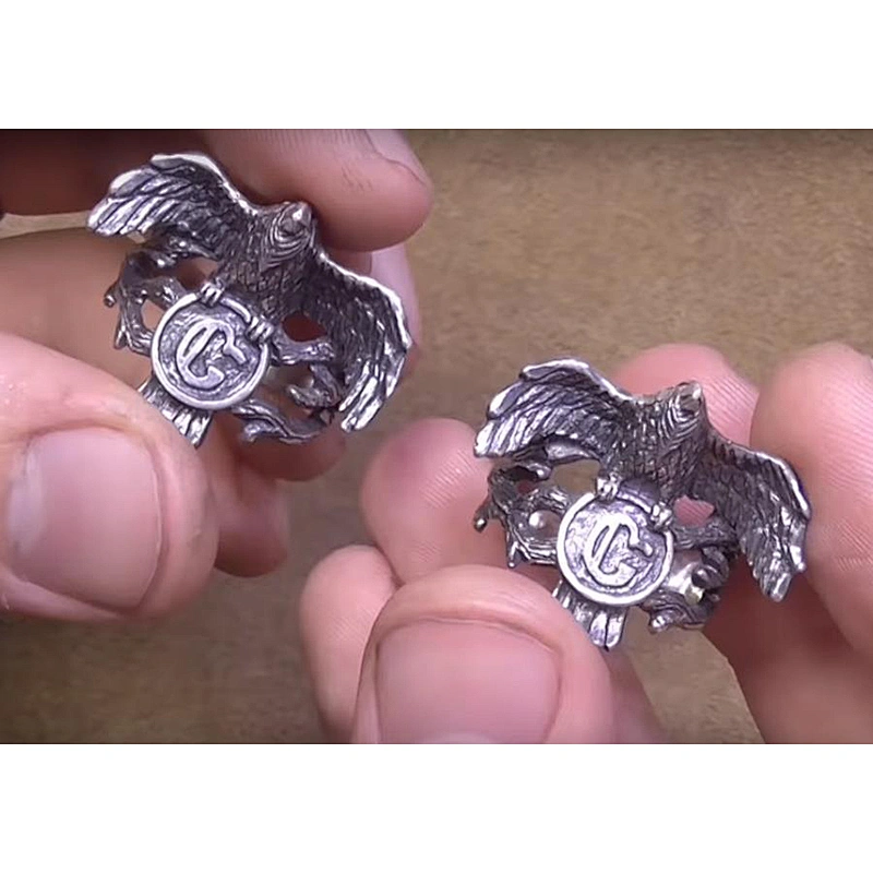 Making silver ring 