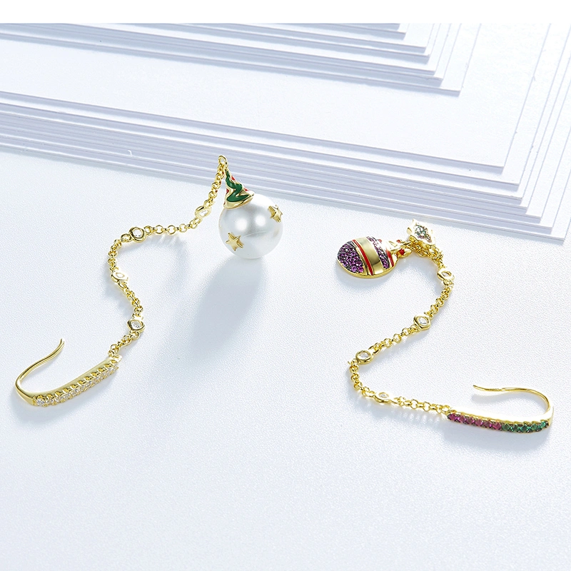 Christmas earrings accessories,925 silver earrings,earrings for girls,Jewelry manufacturer