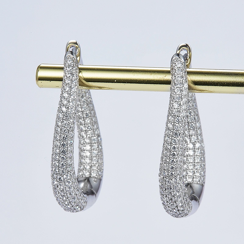 U 925 silver earrings,Wholesale fashion jewelry factory,OEM/ODM Jewelry processing customized