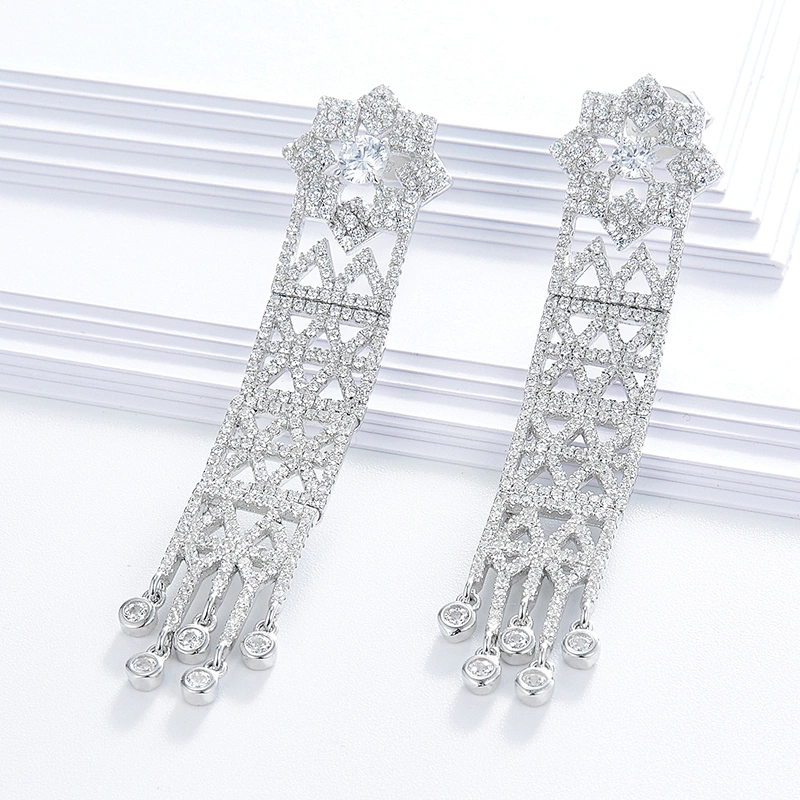 earrings for women,Fashion 925 sterling silver earrings,long earrings,designer earrings