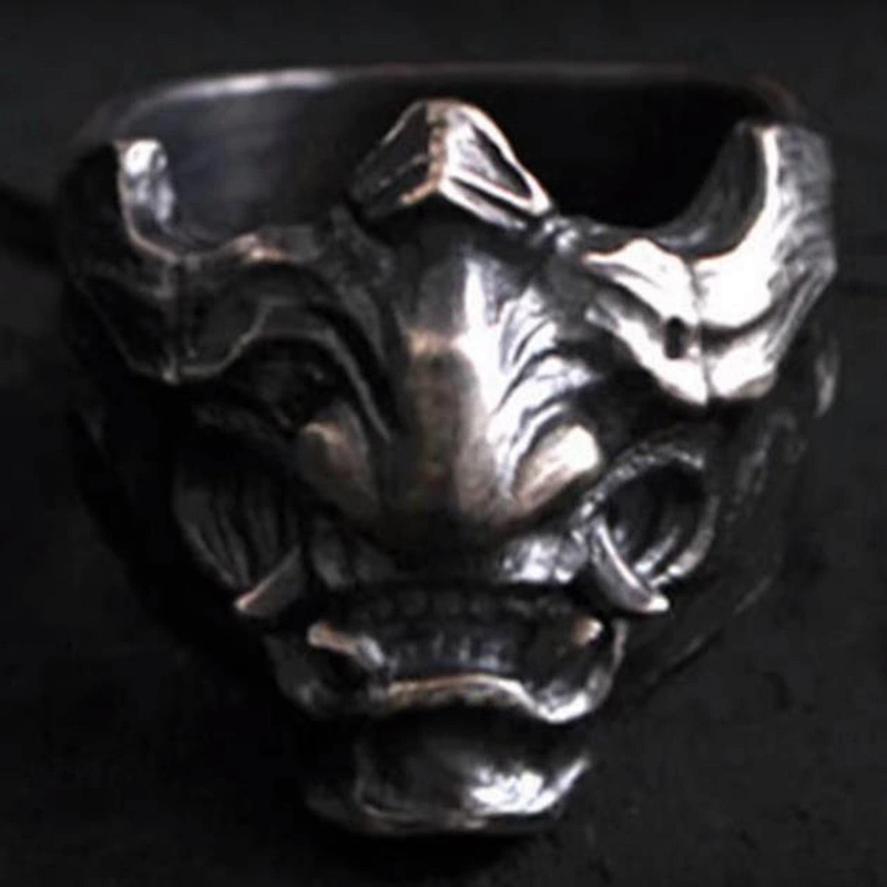 3D Skull ring restoring ancient ways jewelry,The barbarian skull ring,925 sterling silver jewelry manufacturing