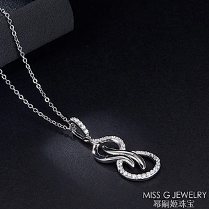 Original free design custom jewelry S925 Silver Pendant Necklace hoist Zircon Pendant Jewelry Factory