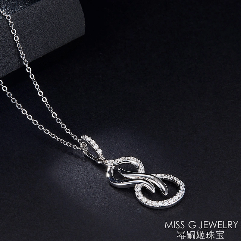 Original free design custom jewelry S925 Silver Pendant Necklace hoist Zircon Pendant Jewelry Factory