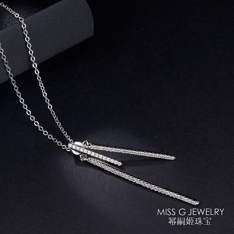 S925 Silver pendant personalized zircon necklace pendant jewelry factory custom direct sales