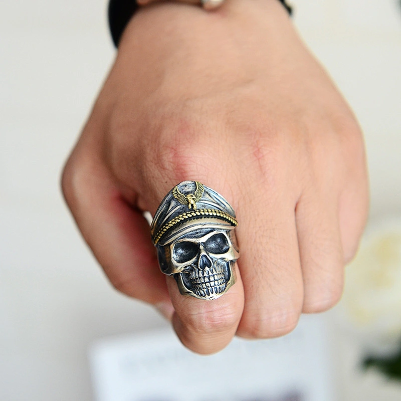 Pirate Captain Ring men's ring large jewelry factory,OEM/ODM Jewelry Trade processing customized,Wholesale jewelry manufacturer