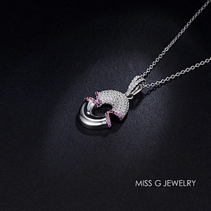 S925 Silver Pendant New Type Characteristic Suture Zircon Mosaic Jewelry Silver Jewelry Factory Direct Selling