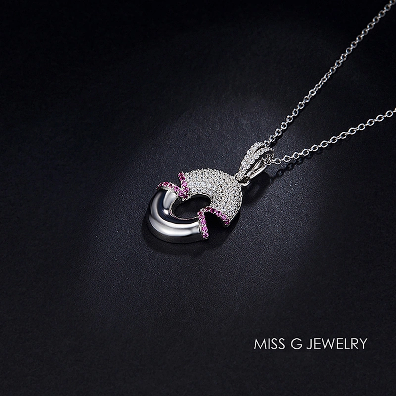 S925 Silver Pendant New Type Characteristic Suture Zircon Mosaic Jewelry Silver Jewelry Factory Direct Selling