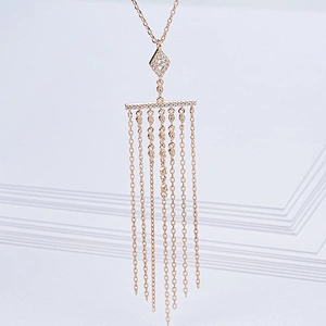 Fringed Necklace Rose Gold Necklace silver jewellery large jewelry factories jewelry wholesale manufacturers