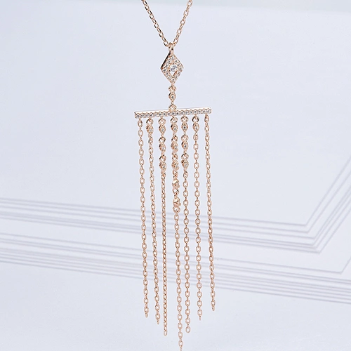 Fringed Necklace Rose Gold Necklace silver jewellery large jewelry factories jewelry wholesale manufacturers