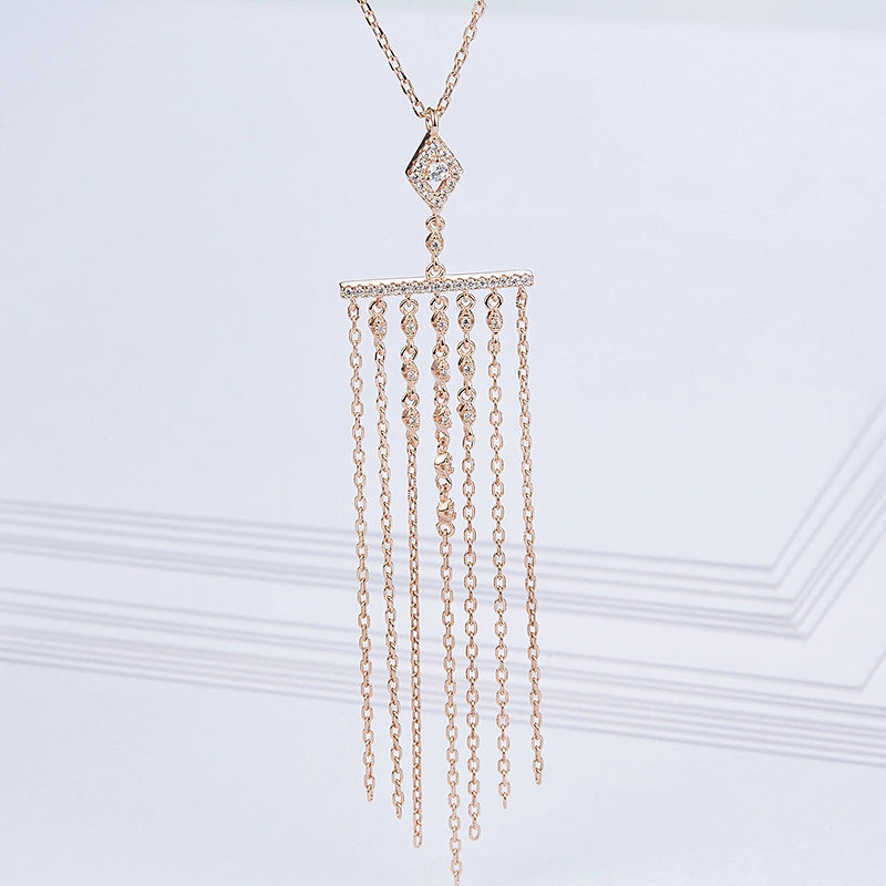 Fringed Necklace Rose Gold Necklace silver jewellery large jewelry factories jewelry wholesale manufacturers