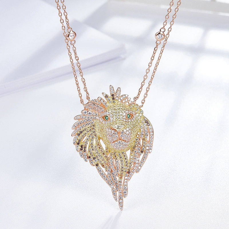 Lion Head Pendant large jewelry factory,OEM/ODM Jewelry Trade processing customized,Wholesale jewelry manufacturer