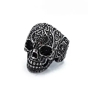 Skull Ring large jewelry factory,OEM/ODM Jewelry Trade processing customized,Wholesale jewelry manufacturer