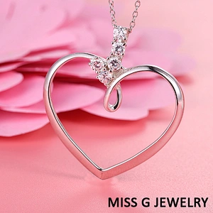 Zircon Pendant of love large jewelry factory,OEM/ODM Jewelry Trade processing customized,Wholesale jewelry manufacturer