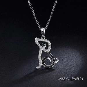 Jewelry Factory Custom Wholesale Agent S925 Silver Pendant Hot Selling Rat Diamond Necklace Pendant