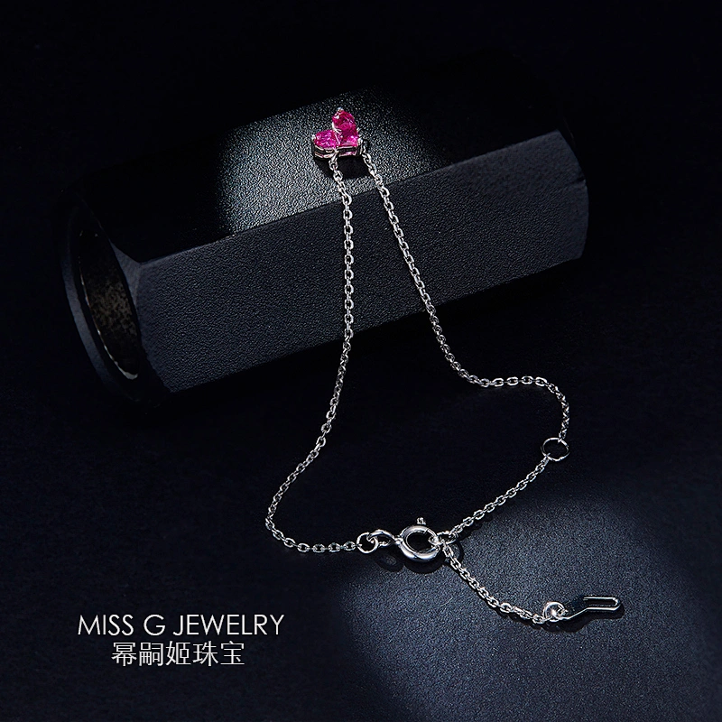 Ruby gemstone silver bracelet large jewelry factory,OEM/ODM Jewelry Trade processing customized,Wholesale jewelry manufacturer