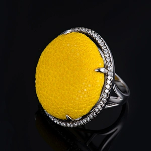 Fashion Jewelry S925 Silver Flower Ring Jewelry Round Ring Wholesale jewelry manufacturer