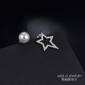 Fashion Simple Pentagonal Star Beads with Earrings large jewelry factory,OEM/ODM Jewelry Trade processing customized,Wholesale jewelry manufacturer