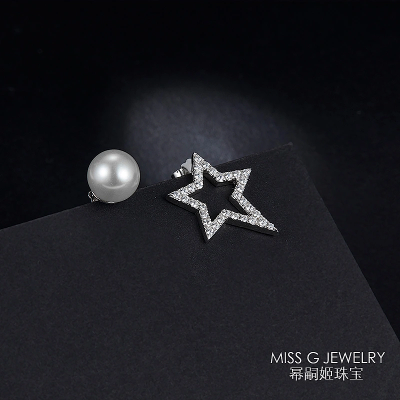 Fashion Simple Pentagonal Star Beads with Earrings large jewelry factory,OEM/ODM Jewelry Trade processing customized,Wholesale jewelry manufacturer