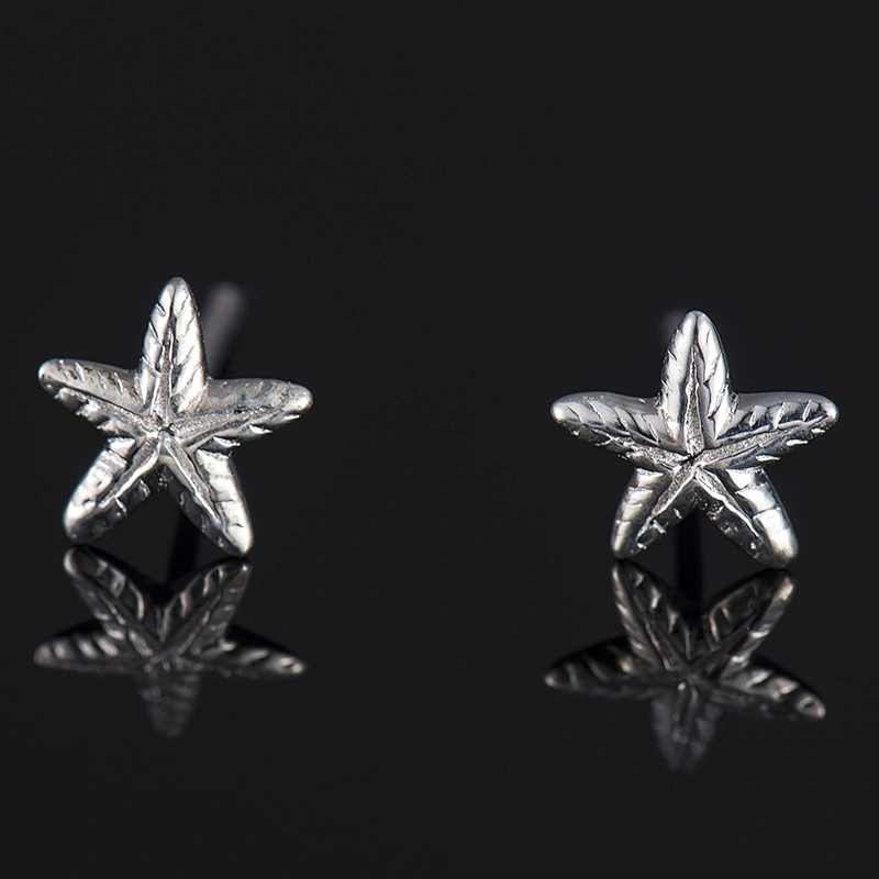 925 Silver Star Earrings LADIES EARRINGS large jewelry factory,OEM/ODM Jewelry Trade processing customized,Wholesale jewelry manufacturer