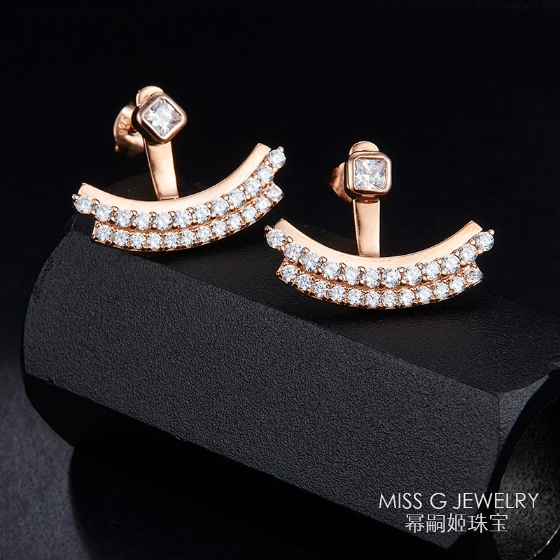 Earrings S925 Silver Star Creative Earrings Guangzhou Jewelry Processing High-end Foreign Trade Factory Customization