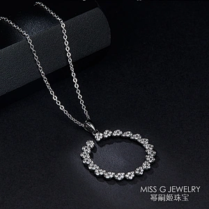 Silver pendant female silver jewelry item 925 Silver Diamond Fashion pure silver jewelry manufacturer missG jewelry