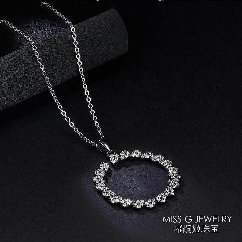 Silver pendant female silver jewelry item 925 Silver Diamond Fashion pure silver jewelry manufacturer missG jewelry