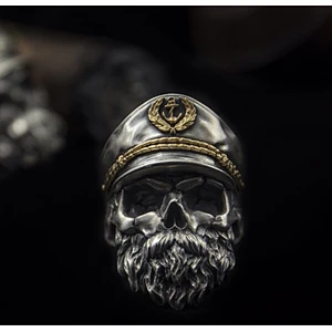 Pirate Captain Ring large jewelry factory,OEM/ODM Jewelry Trade processing customized,Wholesale jewelry manufacturer