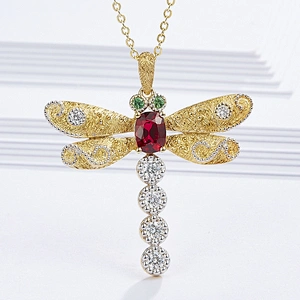 Butterfly-Pendant-925-silver-inlay-zircon-OEM/ODM-Jewelry-Trade-processing-customized