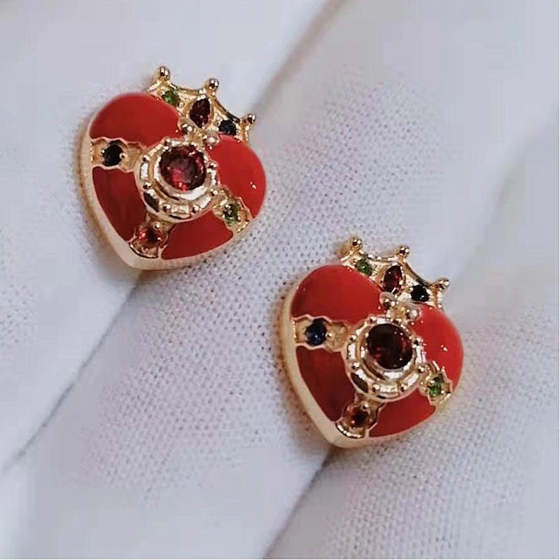 Heart-shaped Earrings earrings for girls earring studs large jewelry factory,OEM/ODM Jewelry Trade processing customized,Wholesale jewelry manufacturer