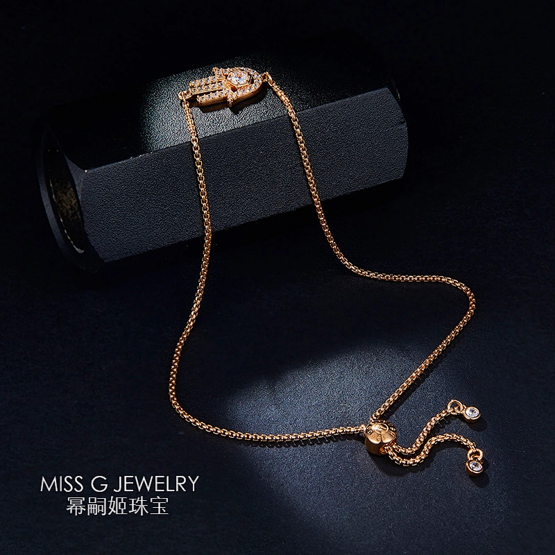 S925 Silver Palm Style Adjustable Fashion Bracelet large jewelry factory,OEM/ODM Jewelry Trade processing customized,Wholesale jewelry manufacturer
