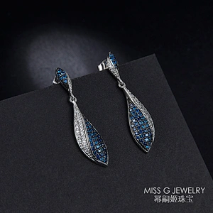 Sapphire Earrings large jewelry factory,OEM/ODM Jewelry Trade processing customized,Wholesale jewelry manufacturer