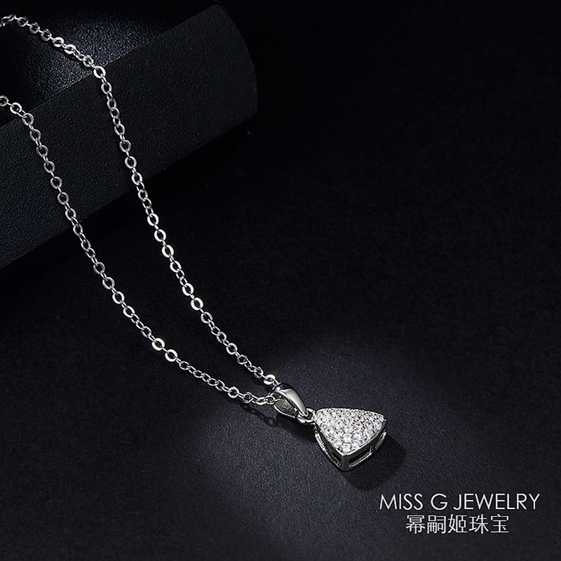 Triangle Pendant S925 Silver Fashion Pendant Zircon jewelry