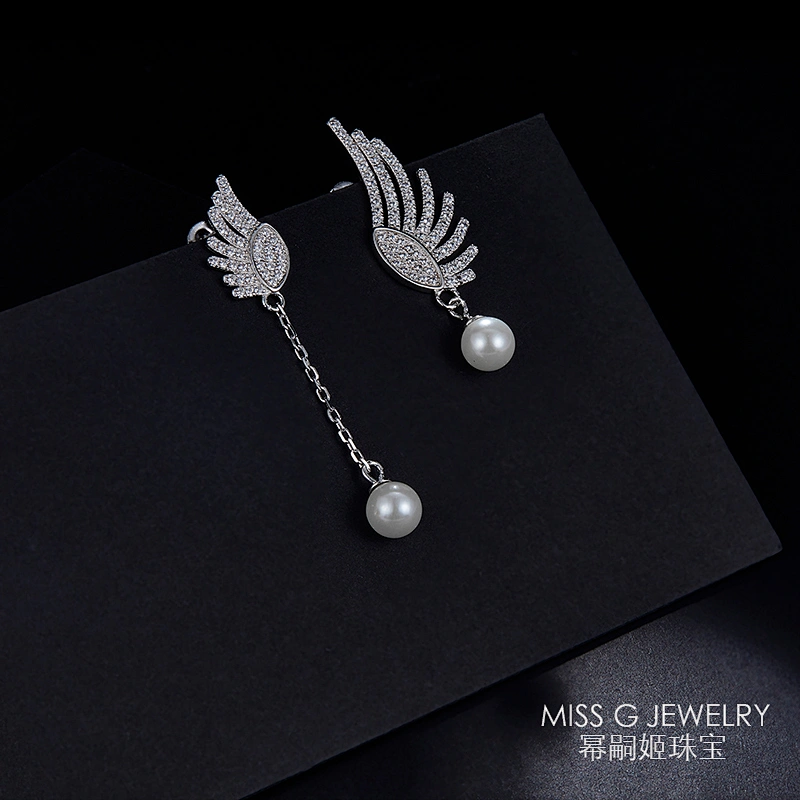 Fashion Pearl 925 Silver Earrings large jewelry factory,OEM/ODM Jewelry Trade processing customized,Wholesale jewelry manufacturer