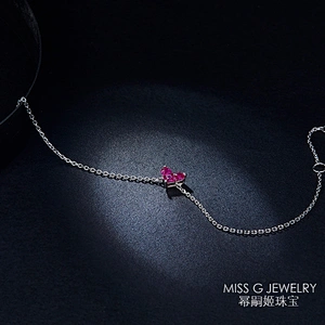 Ruby gemstone silver bracelet large jewelry factory,OEM/ODM Jewelry Trade processing customized,Wholesale jewelry manufacturer